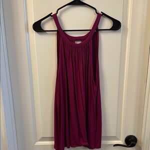 Loveappella Rich Plum Sleeveless Top
